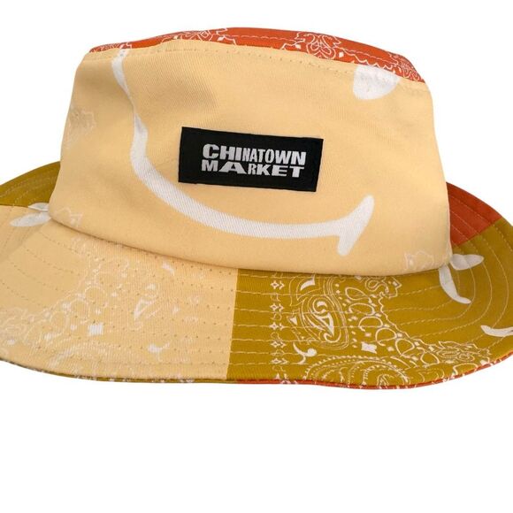 Chinatown Market Bucket Hat Smiley Face Bright colors 100% Cotton One Size Fits - Picture 3 of 6